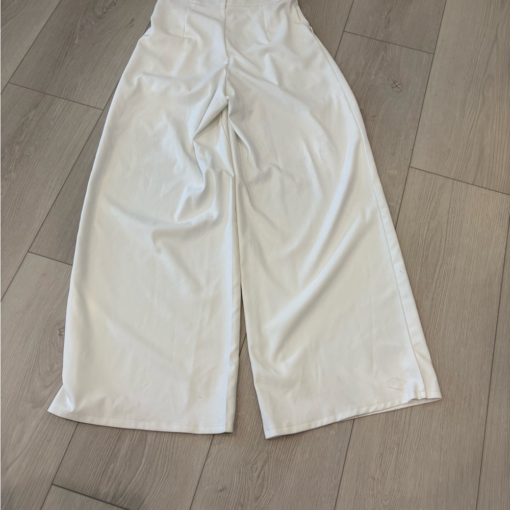 Princess Polly White Wide-Leg Pants - Picture 4 of 5